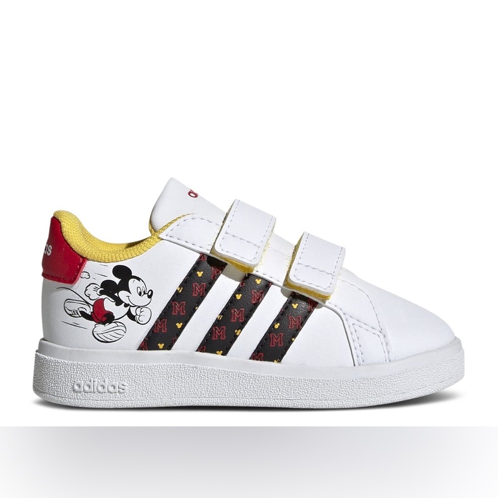 Adidas Kids White and Red Mickey Mouse Sneakers